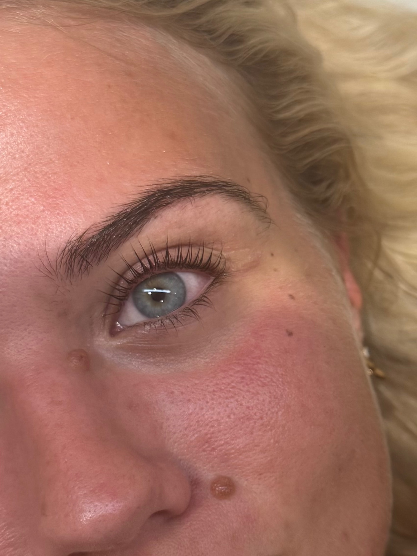 Korean lash lift result created at Dolls Beauty Room in Shirley, Southampton.
