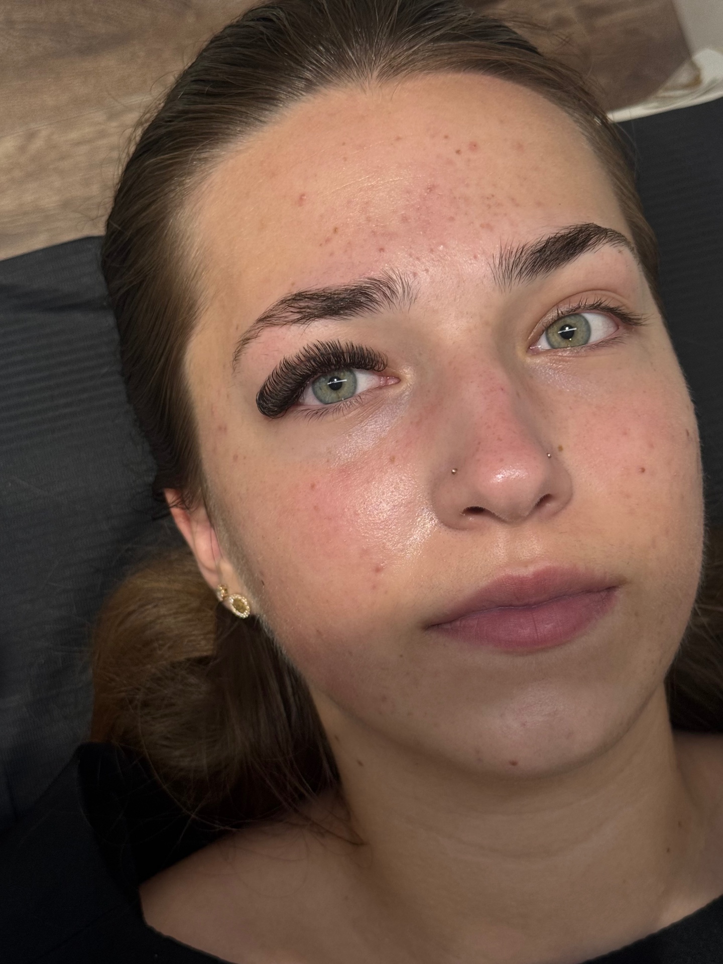 Double classic lash extensions giving a defined, natural lash line, Dolls Beauty Room, Southampton